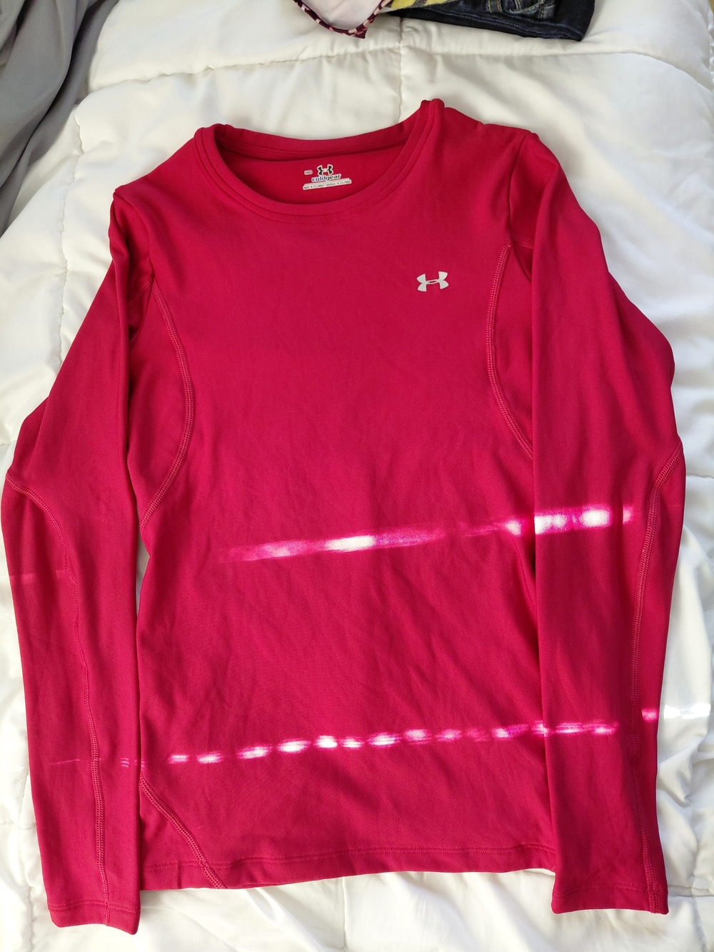 Under Armour Coldgear Women's Red Long-Sleeve Performance Tee